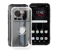 HGJTFANY Coque pour Hotwav Hyper 7 Pro (6.60"), avec Rotation 360 Degrés Anneau Support, Ultra-Mince Transparent Souple Silicone Antichoc TPU Bumper Housse Etui pour Hotwav Hyper 7 Pro