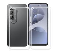 HGJTFANY Coque pour Infinix Hot 60i (6.70"), 2 Pack Souple Silicone Antichoc Case, Ultra-Mince Anti-Chute TPU Housse Etui pour Infinix Hot 60i - Clear