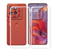 HGJTFANY Coque pour Motorola Edge 60 Neo (6.36"), 2 Pack Souple Silicone Antichoc Case, Ultra-Mince Anti-Chute TPU Housse Etui pour Motorola Edge 60 Neo - Clear