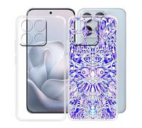 HGJTFANY Coque pour Motorola Edge 70 Fusion (6.78"), 2 Pack Souple Silicone Antichoc Case, Ultra-Mince Anti-Chute TPU Housse Etui pour Motorola Edge 70 Fusion - Clear + XT118