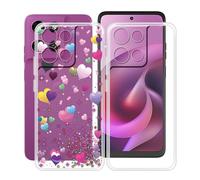 HGJTFANY Coque pour Motorola Moto G 2026 (6.7"), 2 Pack Souple Silicone Antichoc Case, Ultra-Mince Anti-Chute TPU Housse Etui pour Motorola Moto G 2026 - Clear + YQ29