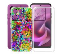 HGJTFANY Coque pour Motorola Moto G 2026 (6.7"), 2 Pack Souple Silicone Antichoc Case, Ultra-Mince Anti-Chute TPU Housse Etui pour Motorola Moto G 2026 - Clear + XT117
