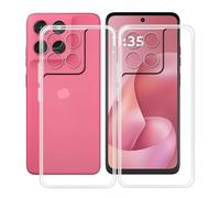 HGJTFANY Coque pour Motorola Moto G57 Power (6.72"), 2 Pack Souple Silicone Antichoc Case, Ultra-Mince Anti-Chute TPU Housse Etui pour Motorola Moto G57 Power - Clear