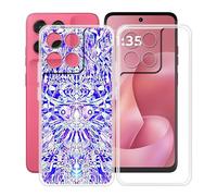 HGJTFANY Coque pour Motorola Moto G57 Power (6.72"), 2 Pack Souple Silicone Antichoc Case, Ultra-Mince Anti-Chute TPU Housse Etui pour Motorola Moto G57 Power - Clear + XT118