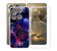 HGJTFANY Coque pour Motorola Signature (6.80"), 2 Pack Souple Silicone Antichoc Case, Ultra-Mince Anti-Chute TPU Housse Etui pour Motorola Signature - Clear + XT114