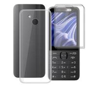 HGJTFANY Coque pour Nokia 215 4G 2026 avec 3 x Verre Trempé, 2.8" - Clear