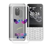 HGJTFANY Coque pour Nokia 230 2024 (2.40"), Transparent Souple Silicone Case Cover, [Ultra-Mince] [Antichoc] TPU Bumper Housse Etui pour Nokia 230 2024 - DUO4