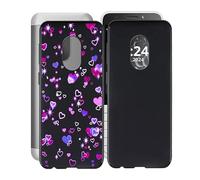 HGJTFANY Coque pour Nokia 230 2024 (2.8"), 2 pièces Noir Souple Silicone Ultra Mince Case, Antichoc Anti-Rayures TPU Bumper Housse Etui pour Nokia 230 2024 - Bulles d'amour