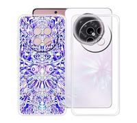 HGJTFANY Coque pour Oppo F31 Pro Plus (6.80"), 2 Pack Souple Silicone Antichoc Case, Ultra-Mince Anti-Chute TPU Housse Etui pour Oppo F31 Pro Plus - Clear + XT118