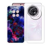 HGJTFANY Coque pour Oppo F31 Pro Plus (6.80"), 2 Pack Souple Silicone Antichoc Case, Ultra-Mince Anti-Chute TPU Housse Etui pour Oppo F31 Pro Plus - Clear + XT114