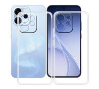HGJTFANY Coque pour Oppo Reno15 FS (6.57"), 2 Pack Souple Silicone Antichoc Case, Ultra-Mince Anti-Chute TPU Housse Etui pour Oppo Reno15 FS - Clear