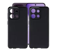 HGJTFANY Coque pour Oppo Reno16 FS,Antichoc, 2 Pcs - Noir