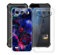 HGJTFANY Coque pour Oukitel G3 (6.00"), 2 Pack Souple Silicone Antichoc Case, Ultra-Mince Anti-Chute TPU Housse Etui pour Oukitel G3 - Clear + XT114