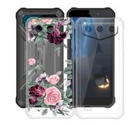 HGJTFANY Coque pour Oukitel G3 (6.00"), 2 Pack Souple Silicone Antichoc Case, Ultra-Mince Anti-Chute TPU Housse Etui pour Oukitel G3 - Clear + YQ12