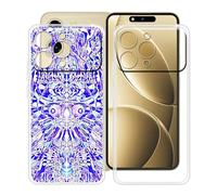 HGJTFANY Coque pour Oukitel P1 Pro (6.70"), 2 Pack Souple Silicone Antichoc Case, Ultra-Mince Anti-Chute TPU Housse Etui pour Oukitel P1 Pro - Clear + XT118