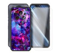 HGJTFANY Coque pour Oukitel WP35 Pro (6.60") avec 2 x Verre Trempé Film Protecteur, Antichoc en Silicone Souple Case, Noir TPU Bumper Housse Etui pour Oukitel WP35 Pro - Magnifique