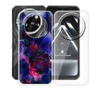 HGJTFANY Coque pour Oukitel WP55 S (6.60"), 2 Pack Souple Silicone Antichoc Case, Ultra-Mince Anti-Chute TPU Housse Etui pour Oukitel WP55 S - Clear + XT114