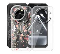 HGJTFANY Coque pour Oukitel WP55 S (6.60"), 2 Pack Souple Silicone Antichoc Case, Ultra-Mince Anti-Chute TPU Housse Etui pour Oukitel WP55 S - Clear + WM84