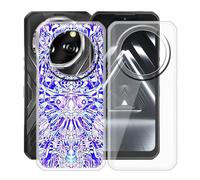 HGJTFANY Coque pour Oukitel WP55 S (6.60"), 2 Pack Souple Silicone Antichoc Case, Ultra-Mince Anti-Chute TPU Housse Etui pour Oukitel WP55 S - Clear + XT118