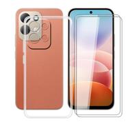 HGJTFANY Coque pour Redmi 17 5G + 2 x Verre Trempé, 6.9" - Clear
