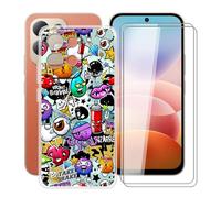 HGJTFANY Coque pour Redmi 17 5G + 2 x Verre Trempé, 6.9" - XS40