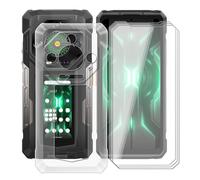 HGJTFANY Coque pour Ulefone Armor 33 (6.95") + 3 Pack Verre Trempé, Housse Transparente en Silicone Souple avec Protection écran,[Ultra-Mince] [Antichoc] Etui pour Ulefone Armor 33