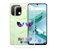 HGJTFANY Coque pour Umidigi Note 100 5G (6.80"), Transparent Souple Silicone Case Cover, [Ultra-Mince] [Antichoc] TPU Bumper Housse Etui pour Umidigi Note 100 5G - DUO4