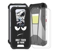HGJTFANY Coque pour Unihertz 8849 Tank 3 Pro avec 2 x Verre Trempé Film Protecteur, Antichoc en Silicone Souple Case, TPU Bumper Housse Etui pour Unihertz 8849 Tank 3 Pro (6.79") - Ne touchez Pas