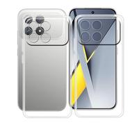 HGJTFANY Coque pour Xiaomi Poco F8 Pro (6.59"), 2 Pack Souple Silicone Antichoc Case, Ultra-Mince Anti-Chute TPU Housse Etui pour Xiaomi Poco F8 Pro - Clear