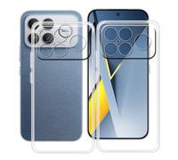 HGJTFANY Coque pour Xiaomi Poco F8 Ultra (6.90"), 2 Pack Souple Silicone Antichoc Case, Ultra-Mince Anti-Chute TPU Housse Etui pour Xiaomi Poco F8 Ultra - Clear