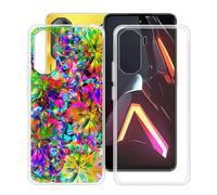HGJTFANY Coque pour ZTE Nubia Neo 3 (6.80"), 2 Pack Souple Silicone Antichoc Case, Ultra-Mince Anti-Chute TPU Housse Etui pour ZTE Nubia Neo 3 - Clear + XT117