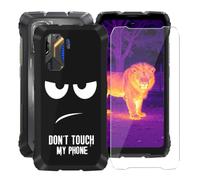 HGJTFANY HD Verre Trempé pour Blackview Rock 3 avec Coque - DUO5