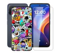 HGJTFANY HD Verre Trempé pour TCL K70 5G avec Coque - XS40