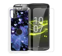 HGJTFANY pour Crosscall Core-M6 Coque (5.99"), Housse Transparente en Silicone Souple avec Film de Protection en Verre Trempé, Ultra-Mince Antichoc Etui pour Crosscall Core-M6 - XT149