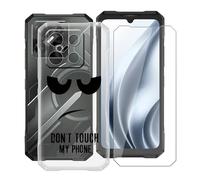 HGJTFANY pour Doogee Blade GT Pro Coque (6.72"), Housse Transparente en Silicone Souple avec Film de Protection en Verre Trempé, Ultra-Mince Antichoc Etui pour Doogee Blade GT Pro - DUO4