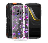 HGJTFANY pour Doogee Fire 3 Pro Coque (5.50"), Coque Silicone Souple Transparente Ultra-Mince [Antichoc] TPU Bumper Housse Etui pour Doogee Fire 3 Pro - Bulle d'amour