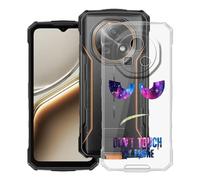 HGJTFANY pour Doogee Fire 5 Pro Coque (6.60"), Coque Silicone Souple Transparente Ultra-Mince [Antichoc] TPU Bumper Housse Etui pour Doogee Fire 5 Pro - DUO4