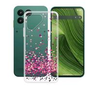 HGJTFANY pour Fairphone Gen 6 Coque (6.31"), Coque Silicone Souple Transparente Ultra-Mince [Antichoc] TPU Bumper Housse Etui pour Fairphone Gen 6 - Coeur Rouge