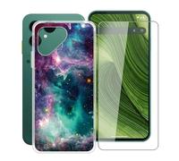 HGJTFANY pour Fairphone Gen 6 Coque (6.31"), Housse Transparente en Silicone Souple avec Film de Protection en Verre Trempé, Ultra-Mince Antichoc Etui pour Fairphone Gen 6 - WMA33