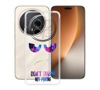 HGJTFANY pour Honor Magic 8 Pro Coque (6.71"), Coque Silicone Souple Transparente Ultra-Mince [Antichoc] TPU Bumper Housse Etui pour Honor Magic 8 Pro - DUO4