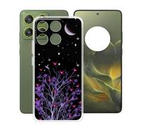 HGJTFANY pour Motorola Edge 70 Coque (6.70"), Coque Silicone Souple Transparente Ultra-Mince [Antichoc] TPU Bumper Housse Etui pour Motorola Edge 70 - Nuit Tranquille