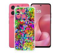 HGJTFANY pour Motorola Moto G57 Power Coque (6.72"), Coque Silicone Souple Transparente Ultra-Mince [Antichoc] TPU Bumper Housse Etui pour Motorola Moto G57 Power - Coloré