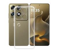 HGJTFANY pour Motorola Signature Coque (6.80"), Coque Silicone Souple Transparente Ultra-Mince [Antichoc] TPU Bumper Housse Etui pour Motorola Signature - Transparent