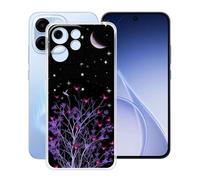 HGJTFANY pour Oppo Reno15 FS Coque (6.57"), Coque Silicone Souple Transparente Ultra-Mince [Antichoc] TPU Bumper Housse Etui pour Oppo Reno15 FS - Nuit Tranquille