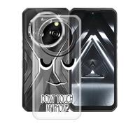 HGJTFANY pour Oukitel WP55 S Coque (6.60"), Coque Silicone Souple Transparente Ultra-Mince [Antichoc] TPU Bumper Housse Etui pour Oukitel WP55 S - DUO6