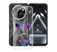 HGJTFANY pour Oukitel WP55 S Coque (6.60"), Coque Silicone Souple Transparente Ultra-Mince [Antichoc] TPU Bumper Housse Etui pour Oukitel WP55 S - DUO4
