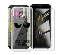 HGJTFANY pour Ulefone Armor 22 Coque + Verre Trempé (6.58"), Protège écran Anti-Rayures + Ultra Fin Silicone Case Antichoc Transparent Housse Etui pour Ulefone Armor 22 - Ne Touche Pas