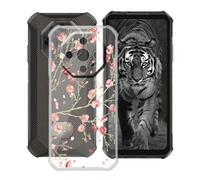 HGJTFANY pour Ulefone Armor X16 Coque (6.56"), Coque Silicone Souple Transparente Ultra-Mince [Antichoc] TPU Bumper Housse Etui pour Ulefone Armor X16 - Camélia