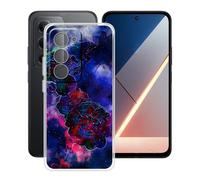 HGJTFANY pour Xiaomi Poco M8s 5G Coque (6.9"), Coque Silicone Souple Transparente Ultra-Mince [Antichoc] TPU Bumper Housse Etui pour Xiaomi Poco M8s 5G - Rose de Brume