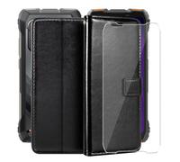 HGJTFANY Support Coque pour Oscal Pilot 6 (6.78") + Verre Trempé Protection D'écran, Fonction Porte-Monnaie PU Cuir Flip Etui avec Souple TPU Doublure Housse pour Oscal Pilot 6 - Black